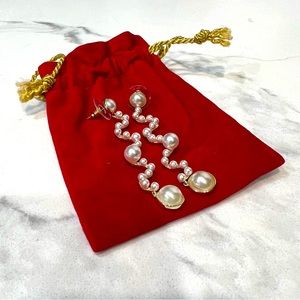 Nicole Bathie Pearl Drop Earrings